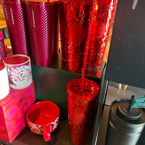 STARBUCKS 2023 “HOLIDAY TUMBLER” NEW w/TAG with Silicone Bow🎀 Straw Cover - Picture 12 of 13